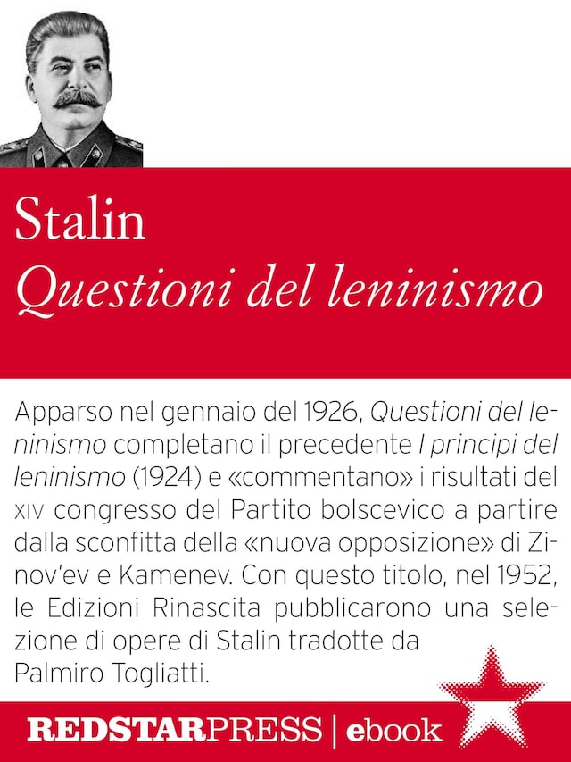 Book cover for Questioni del leninismo