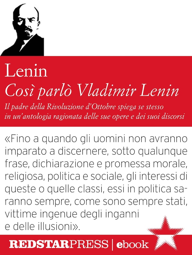 Book cover for Così parlò Vladimir Lenin