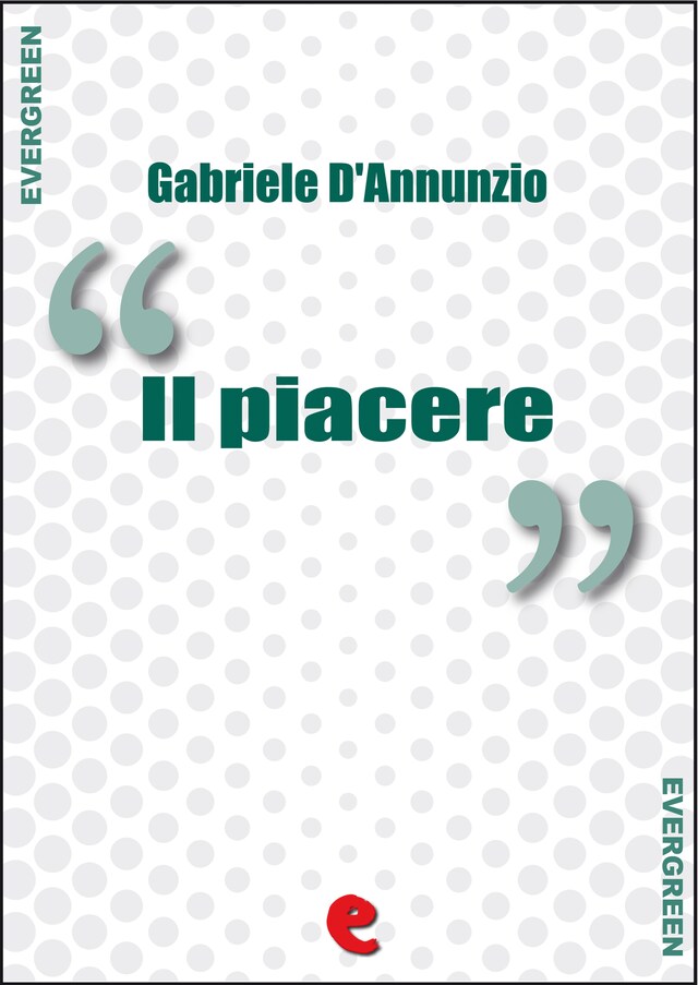 Book cover for Il Piacere
