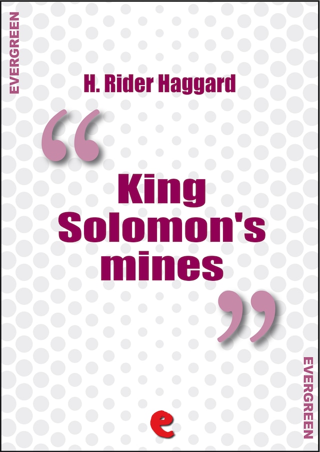 Okładka książki dla King Solomon's Mines