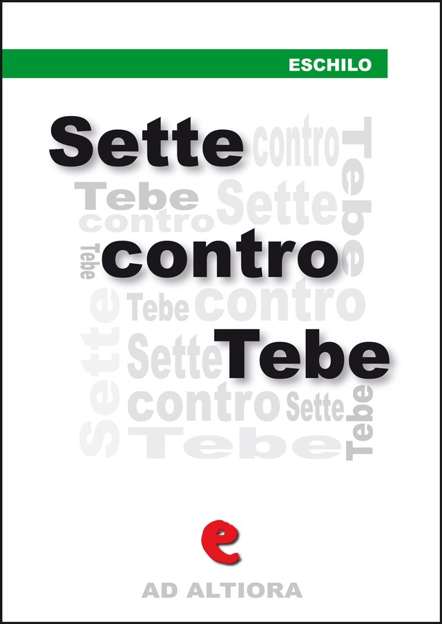 Portada de libro para Sette contro Tebe