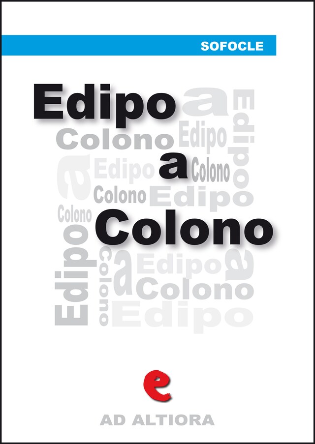 Boekomslag van Edipo a Colono