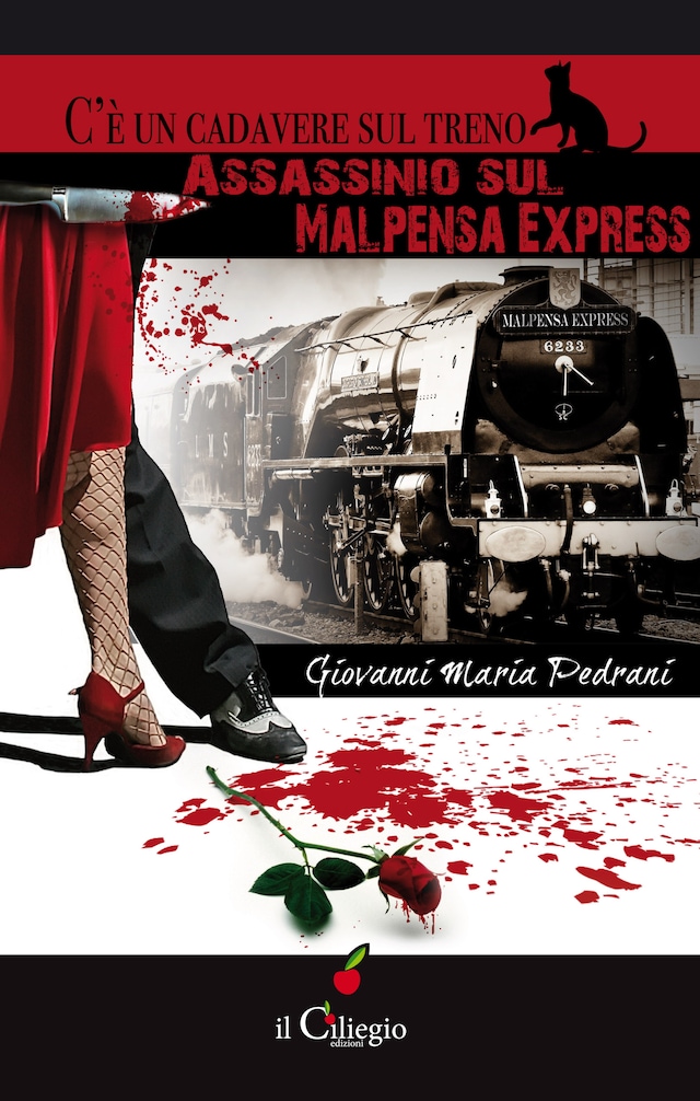 Book cover for C'è un cadavere sul treno. Assassinio sul Malpensa Express