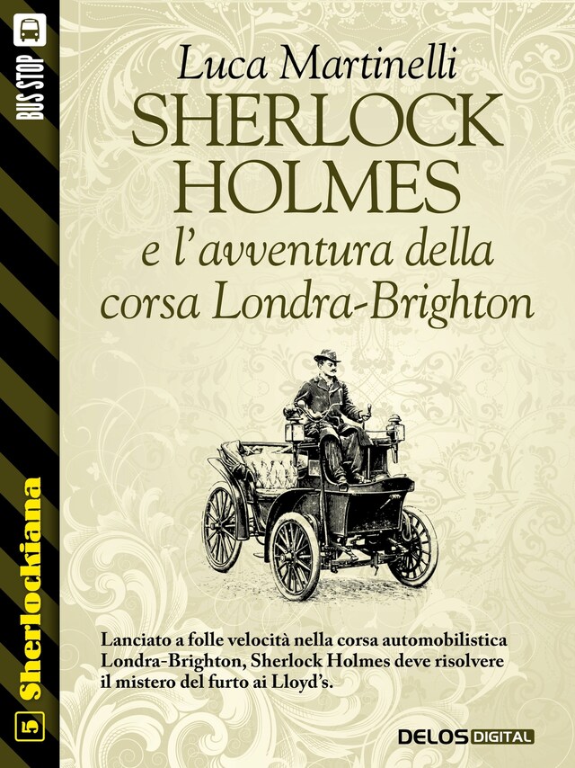 Couverture de livre pour Sherlock Holmes e l'avventura della corsa Londra-Brighton