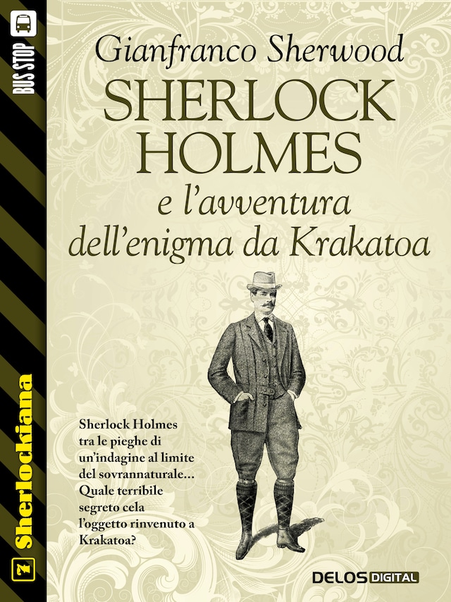 Boekomslag van Sherlock Holmes e l'avventura dell'enigma da Krakatoa