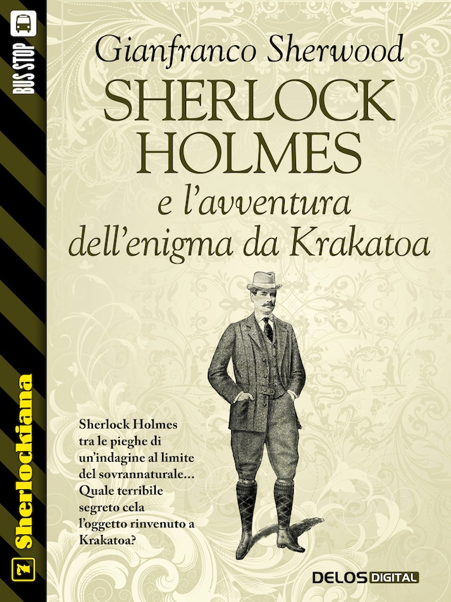 Couverture de livre pour Sherlock Holmes e l'avventura dell'enigma da Krakatoa