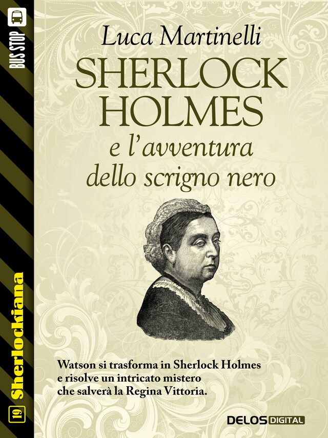 Boekomslag van Sherlock Holmes e l'avventura dello scrigno nero
