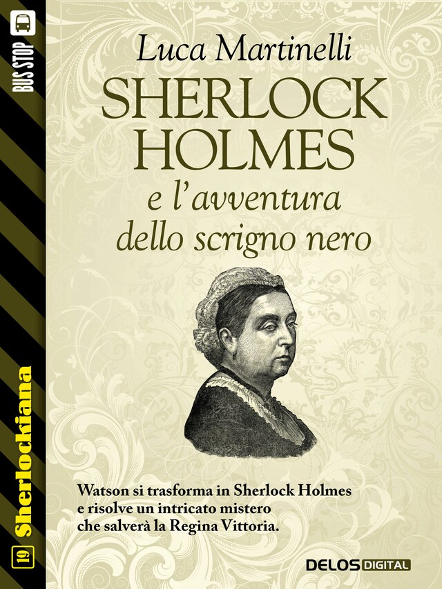 Couverture de livre pour Sherlock Holmes e l'avventura dello scrigno nero