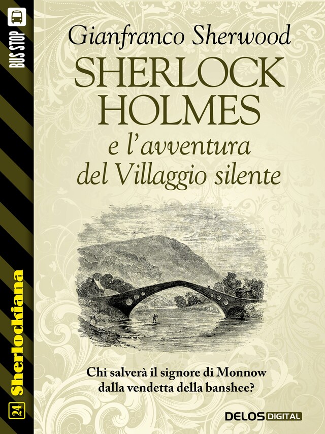 Boekomslag van Sherlock Holmes e l'avventura del Villaggio silente