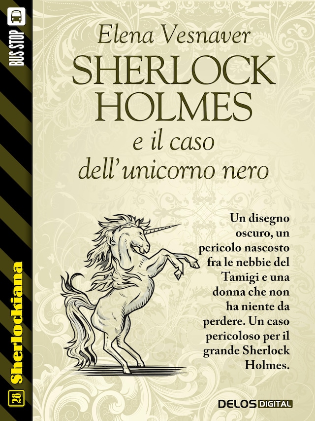 Buchcover für Sherlock Holmes e il caso dell'unicorno nero