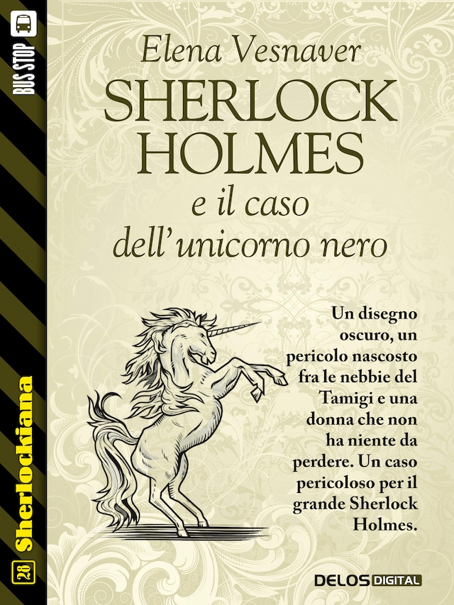 Couverture de livre pour Sherlock Holmes e il caso dell'unicorno nero