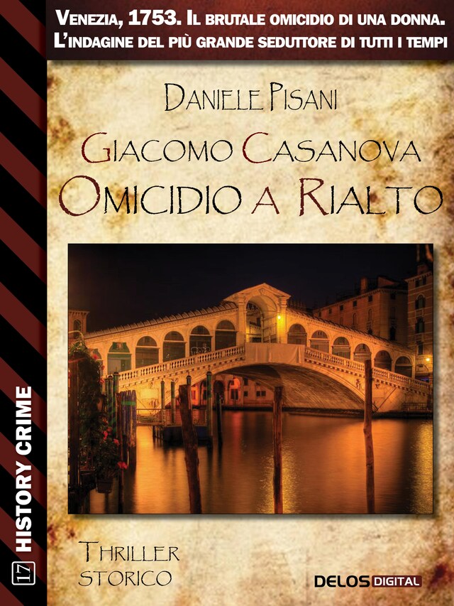 Kirjankansi teokselle Giacomo Casanova Omicidio a Rialto