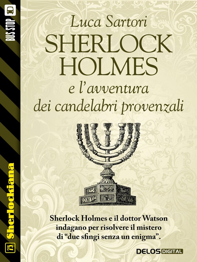 Buchcover für Sherlock Holmes e l'avventura dei candelabri provenzali