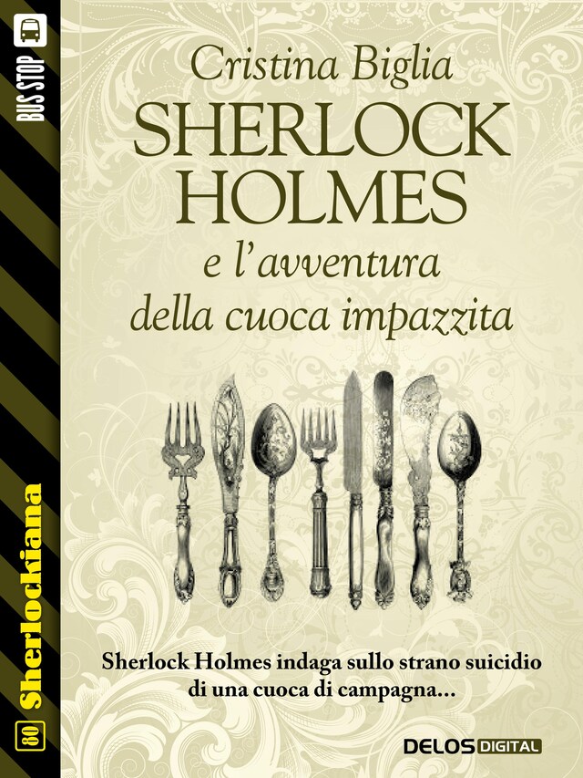 Portada de libro para Sherlock Holmes e l'avventura della cuoca impazzita