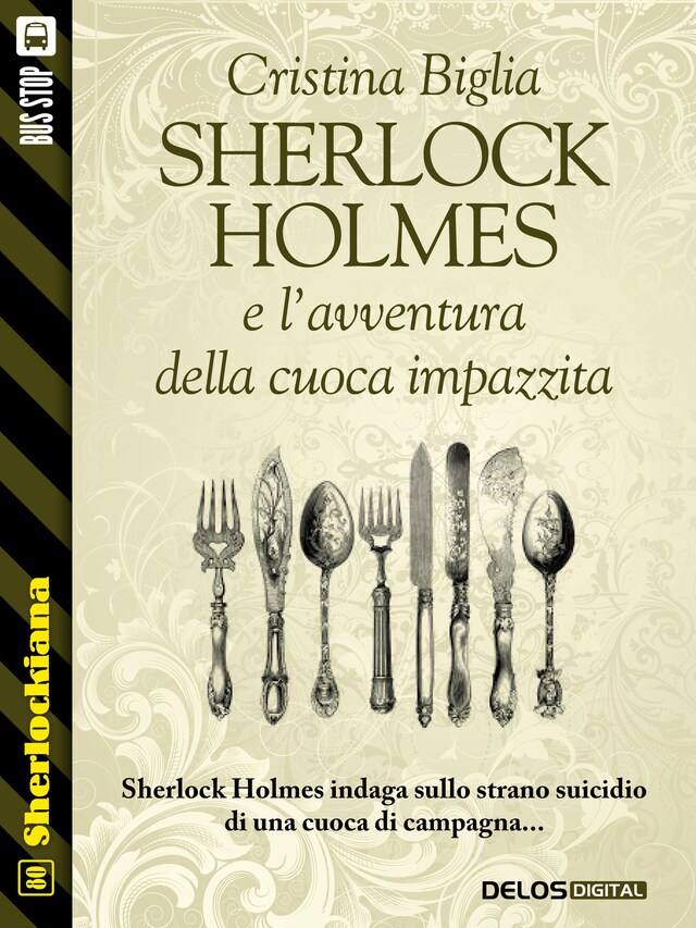 Kirjankansi teokselle Sherlock Holmes e l'avventura della cuoca impazzita