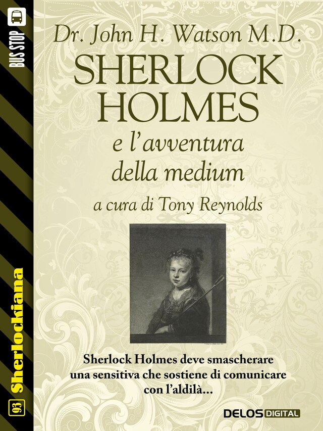Kirjankansi teokselle Sherlock Holmes e l'avventura della medium