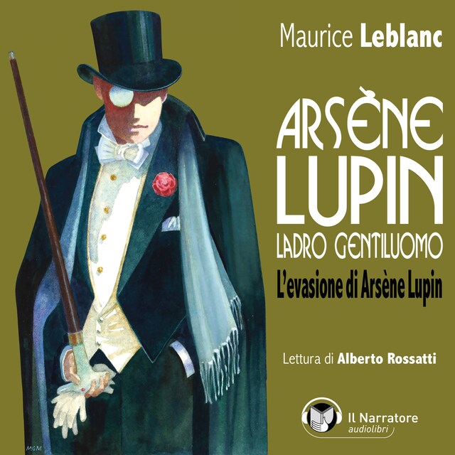 Kirjankansi teokselle Arsène Lupin, ladro gentiluomo. L'evasione di Arsène Lupin