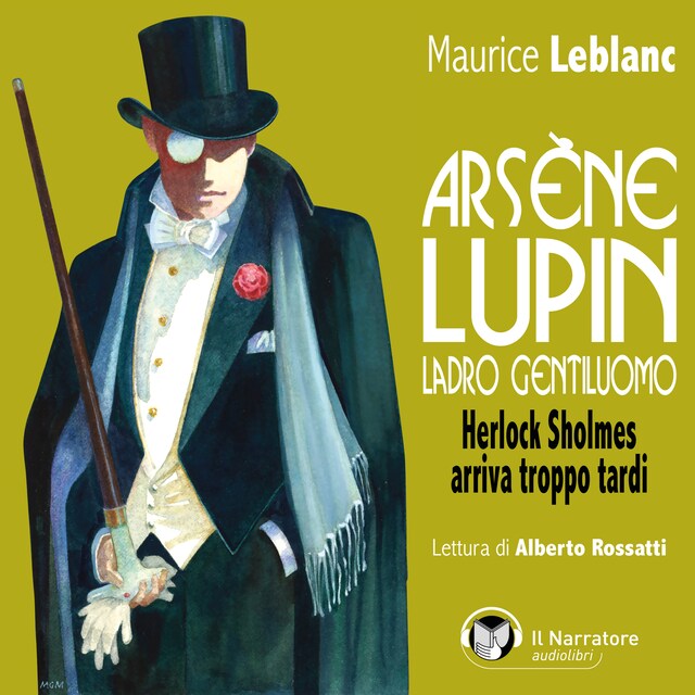Book cover for Arsène Lupin, ladro gentiluomo. Herlock Sholmes arriva troppo tardi