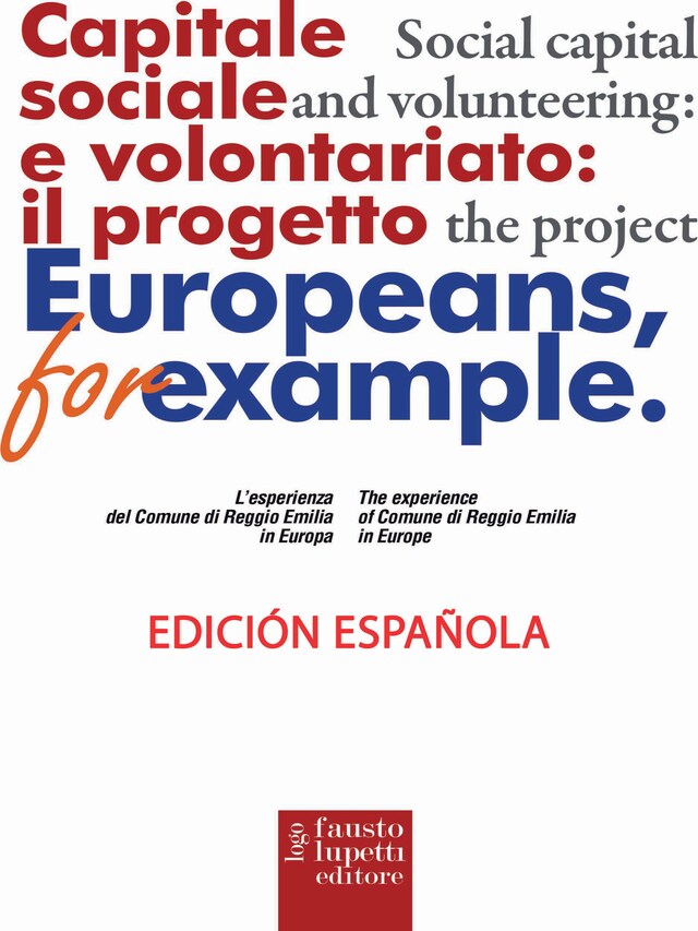 Okładka książki dla Capital social y voluntariado: el proyecto “Europeos, por ejemplo”