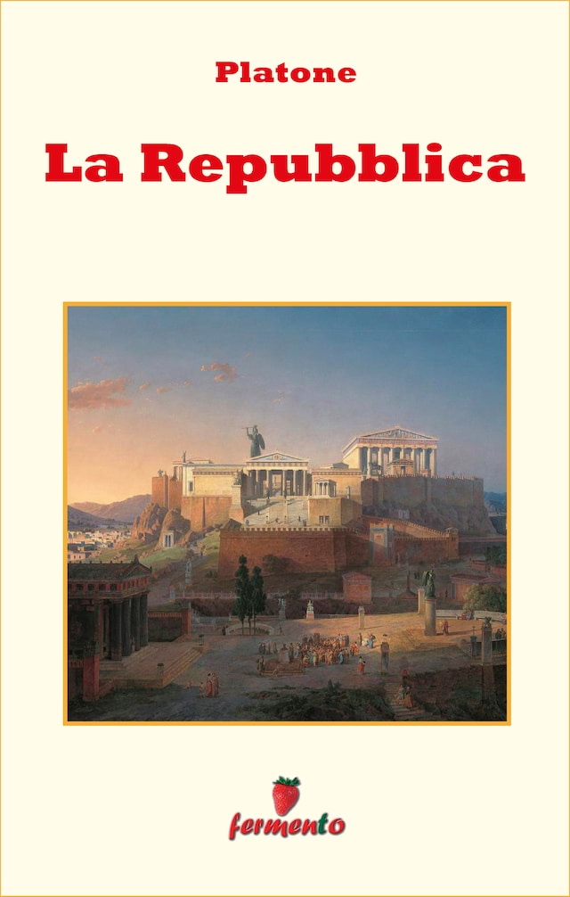 Okładka książki dla La Repubblica - testo in italiano