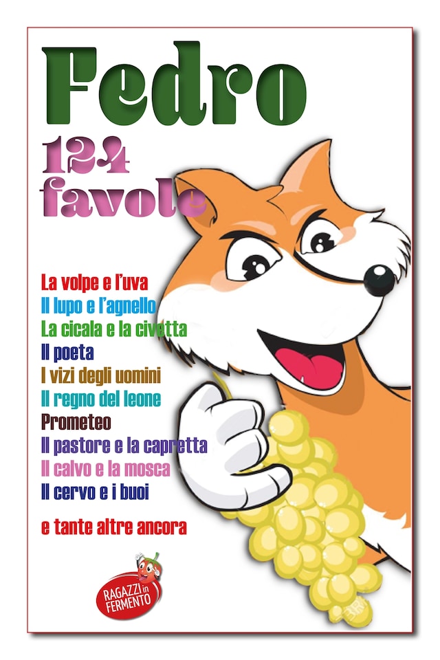 Copertina del libro per Fedro 124 favole