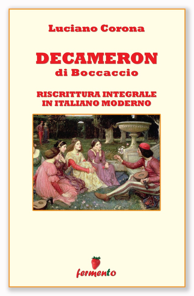 Book cover for Decameron riscrittura integrale in italiano moderno