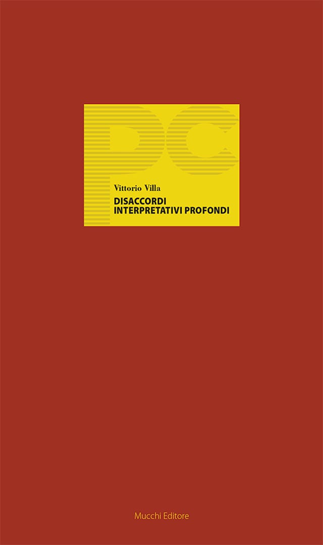 Book cover for Disaccordi interpretativi profondi