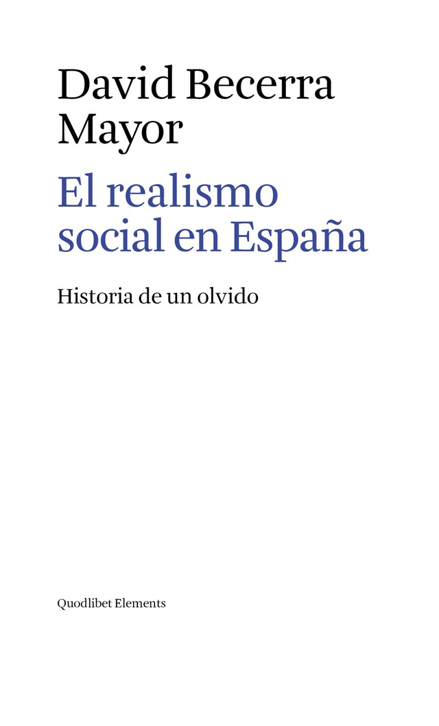 Buchcover für El realismo social en España