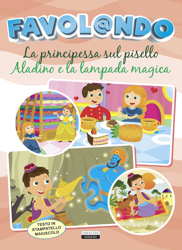 Boekomslag van La principessa sul pisello - Aladino e la lampada magica