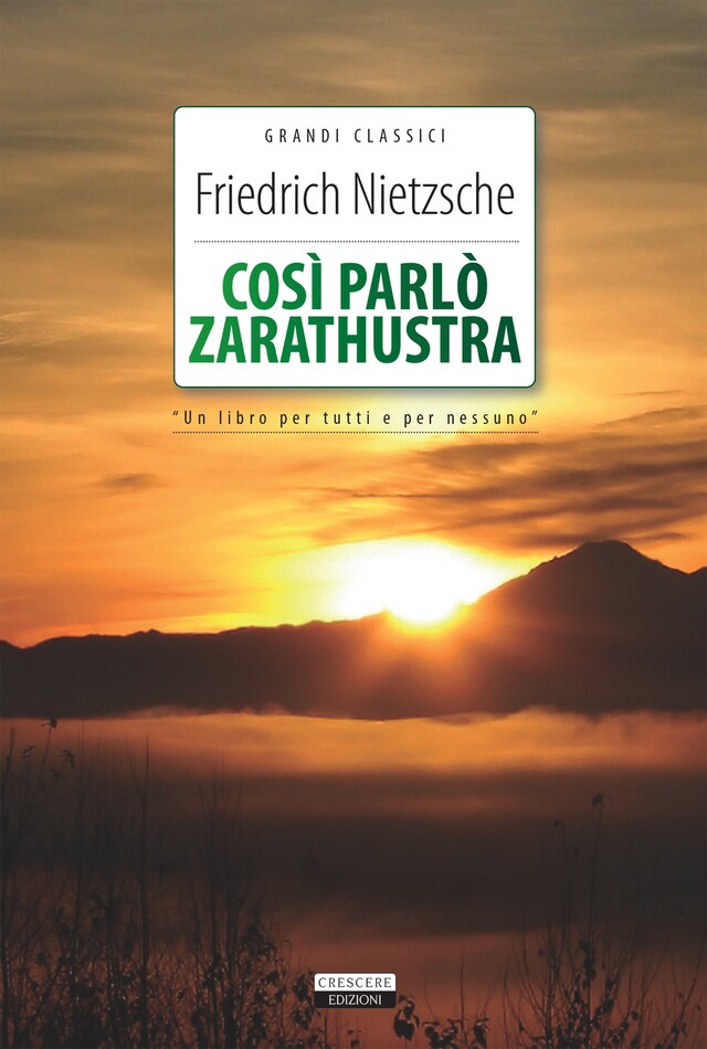 Buchcover für Così parlò Zarathustra