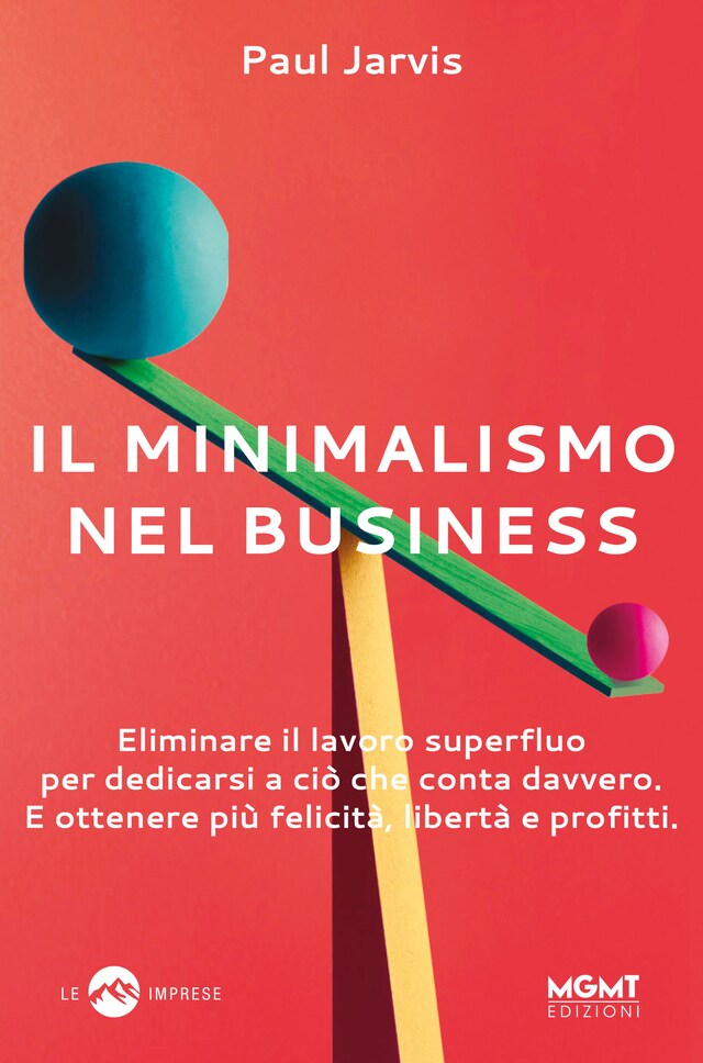 Kirjankansi teokselle Il minimalismo nel business