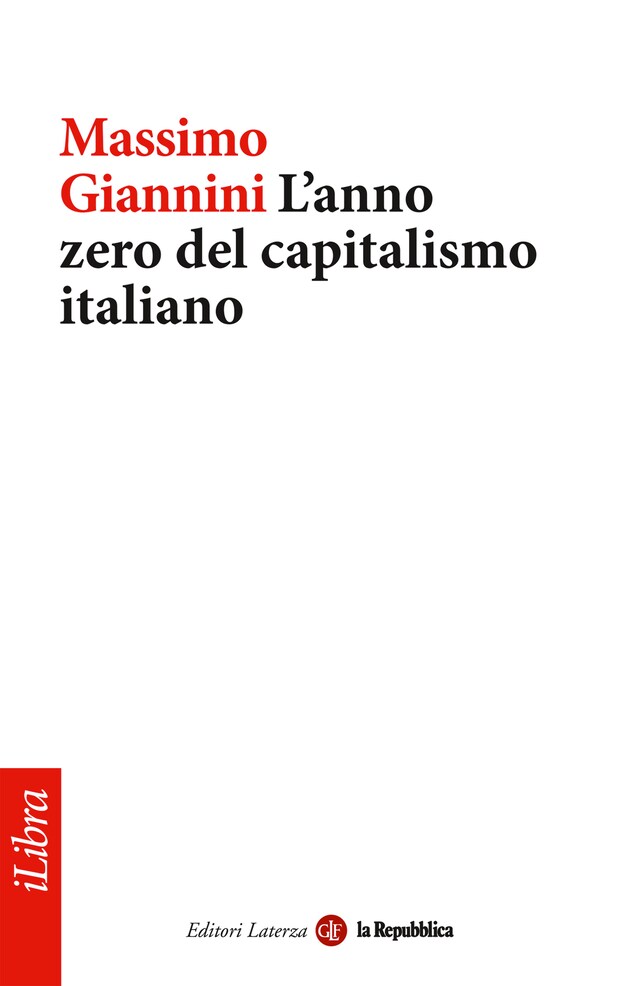 Kirjankansi teokselle L'anno zero del capitalismo italiano