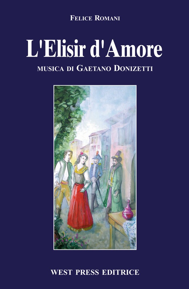 Kirjankansi teokselle L'Elisir d'Amore