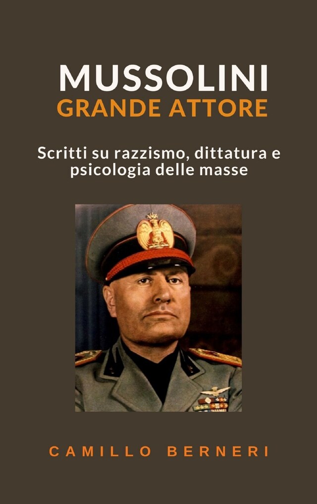 Portada de libro para Mussolini grande attore