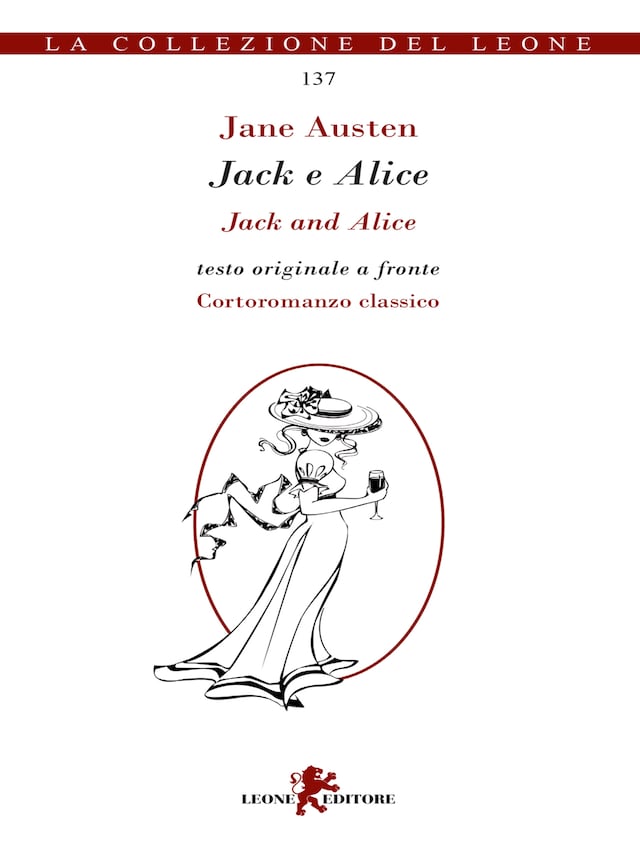 Copertina del libro per Jack e Alice. Testo inglese a fronte
