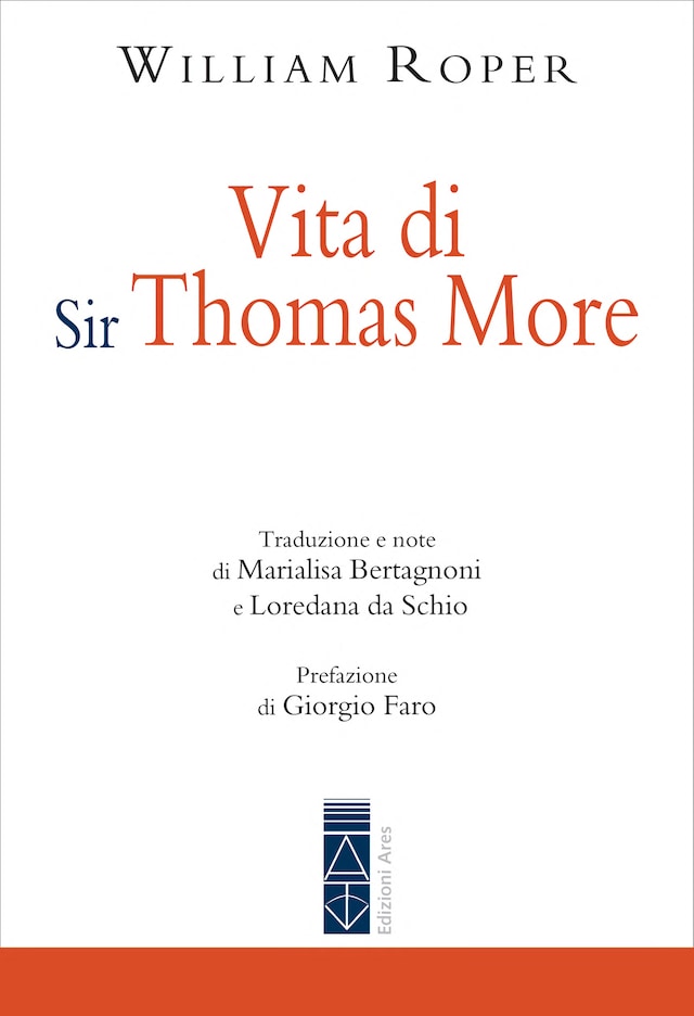 Book cover for Vita di Sir Thomas More