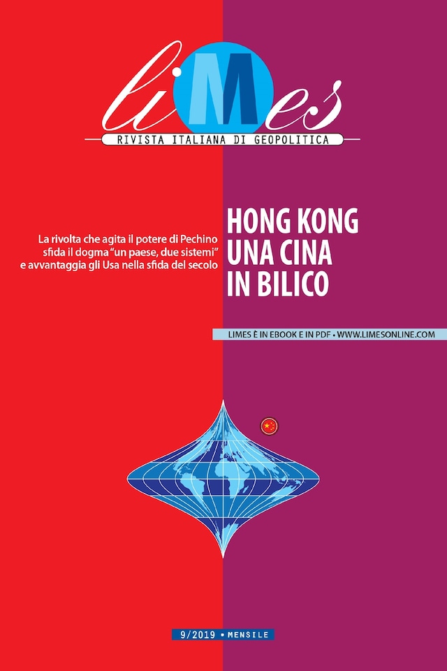 Portada de libro para Hong Kong, una Cina in bilico