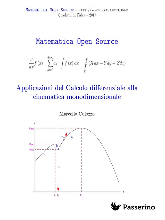 Boekomslag van Applicazioni del Calcolo differenziale alla cinematica monodimensionale