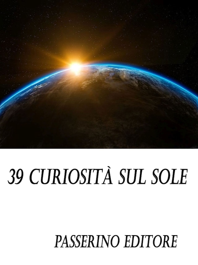 Buchcover für 39 curiosità sul sole