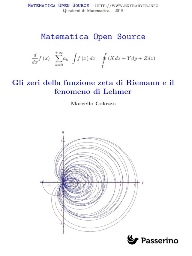Book cover for Gli zeri della funzione zeta di Riemann e il fenomeno di Lehmer