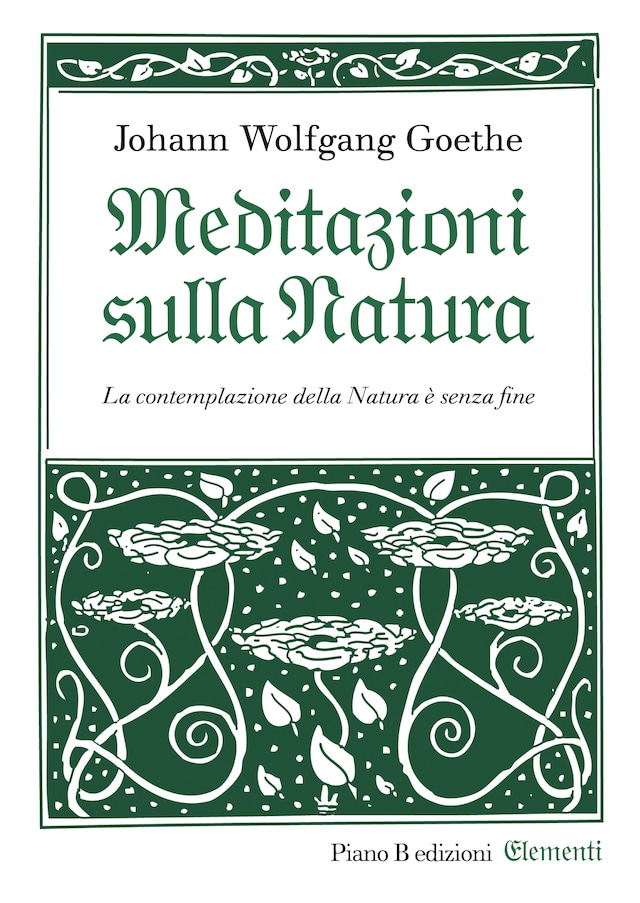 Kirjankansi teokselle Meditazioni sulla Natura