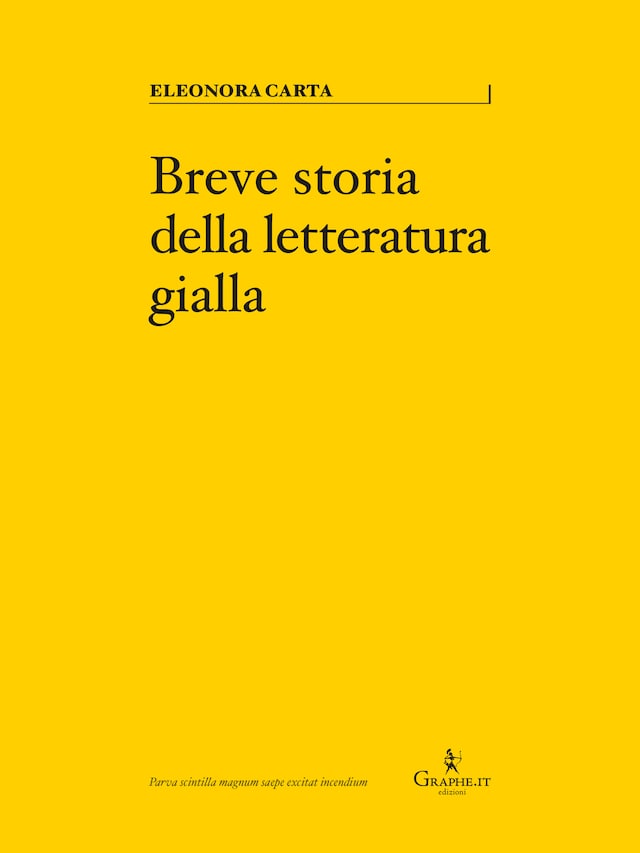 Boekomslag van Breve storia della letteratura gialla