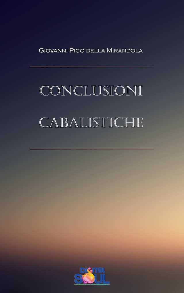 Buchcover für Conclusioni Cabalistiche