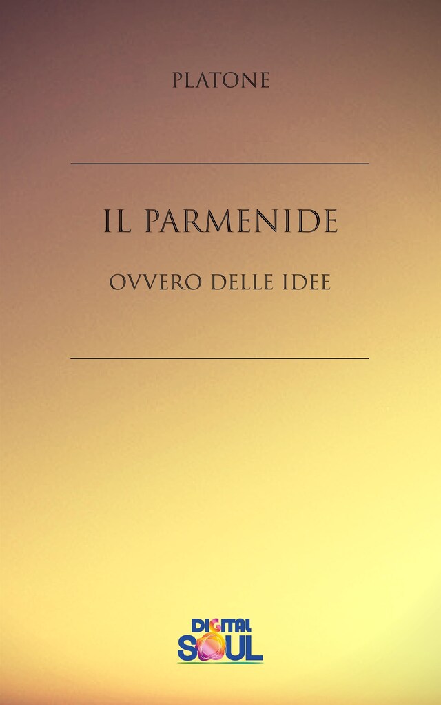 Book cover for Il Parmenide