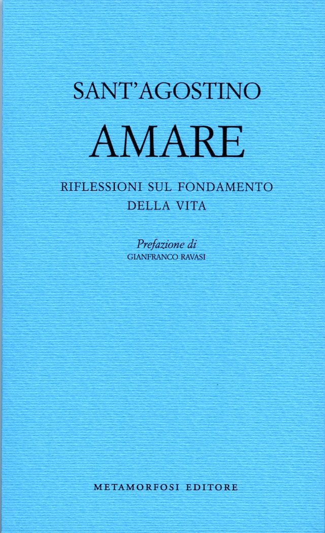 Boekomslag van AMARE. RIFLESSIONI SUL FONDAMENTO DELLA VITA