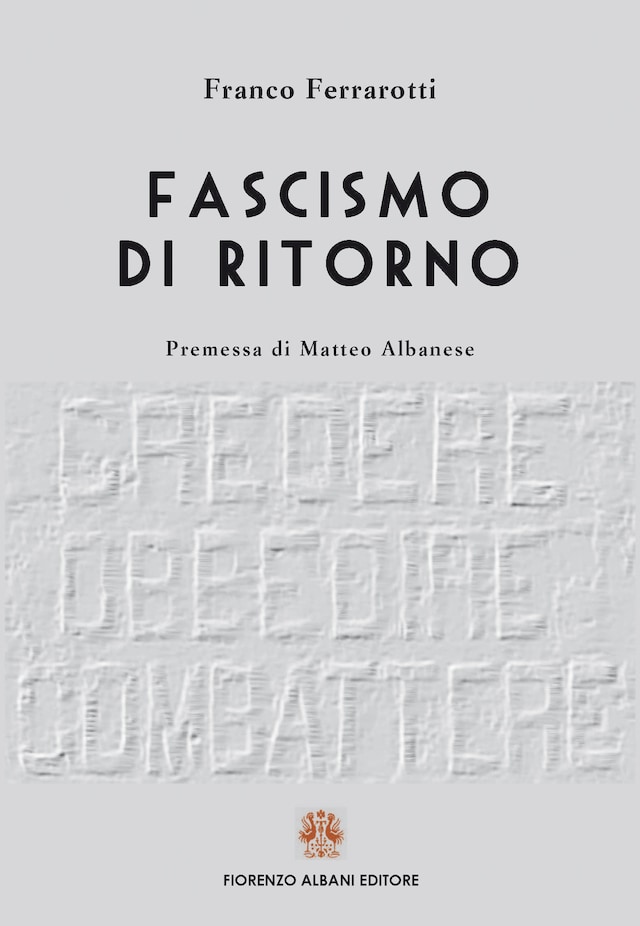 Book cover for Fascismo di ritorno