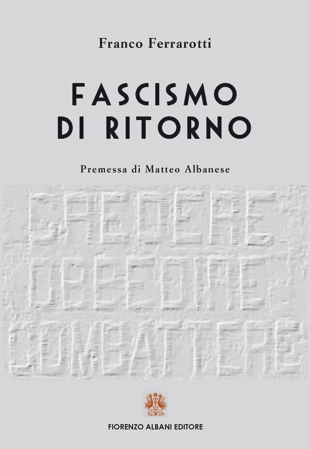 Buchcover für Fascismo di ritorno