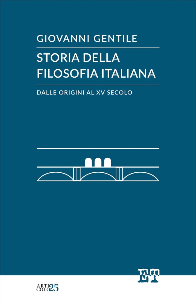 Copertina del libro per Storia della filosofia italiana dalle origini al XV secolo