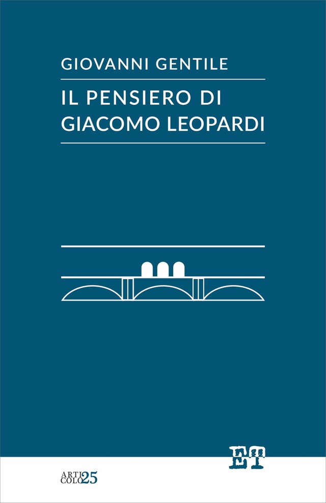 Book cover for Il pensiero di Giacomo Leopardi