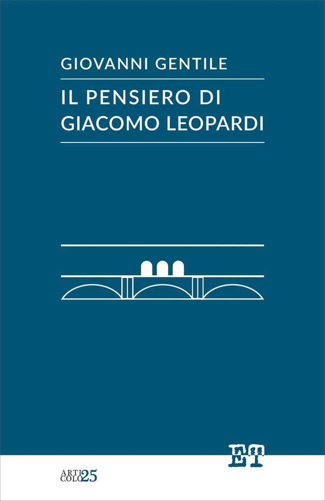 Buchcover für Il pensiero di Giacomo Leopardi